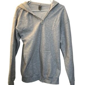 Gray Zip-Up Hoodie